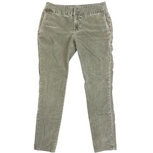 James Perse Standard Olive Green Corduroy Skinny Pants
